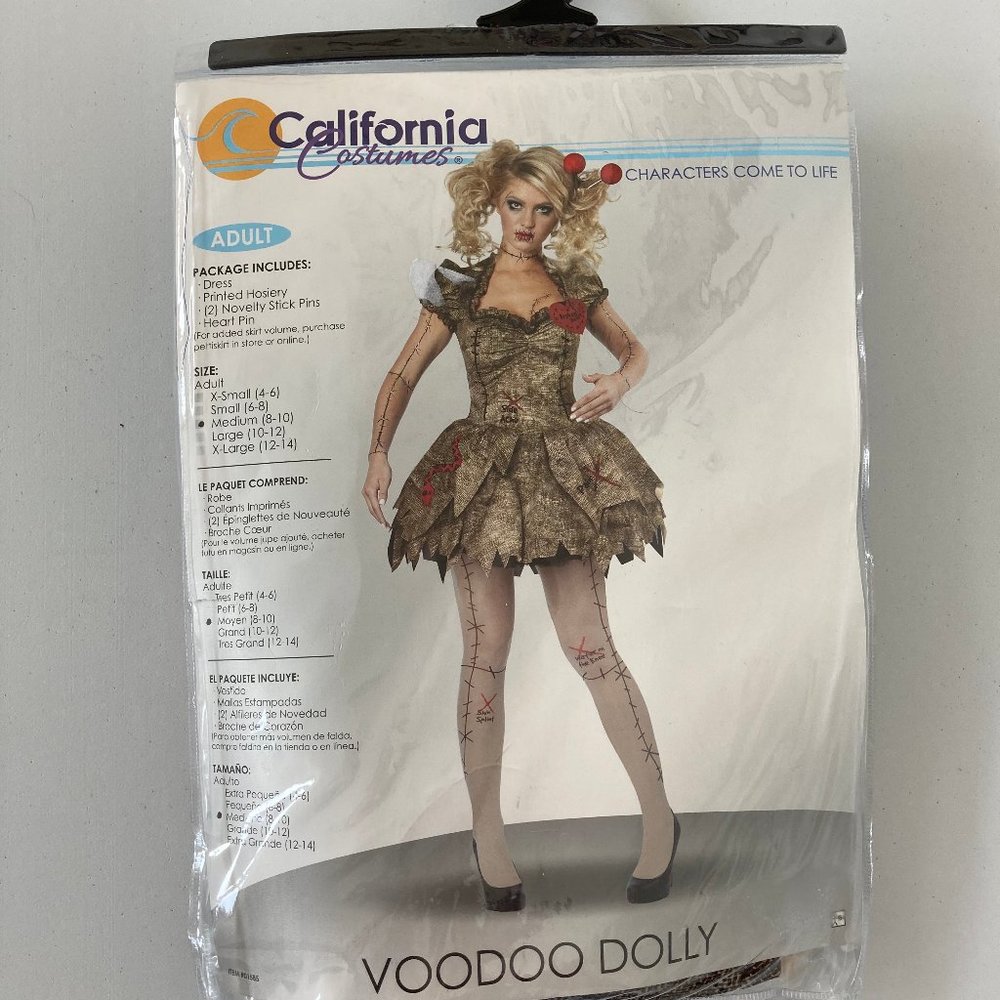 Voodoo Dolly Zombie Doll Women's Halloween Costume